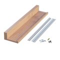 Designs Of Distinction 24" Slimline Channel Shelf - Red Oak 01CHSHLF0424AK1